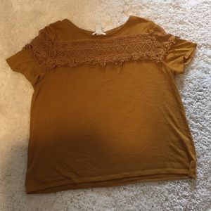 Yellow H&M short sleeve top